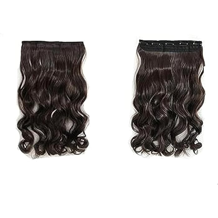 DILLARDS Vogue Curly Wavy Hair Wig Deep Brown Hair Extension Soft Long Curly Hair Wig For Female-Cc - Image 3